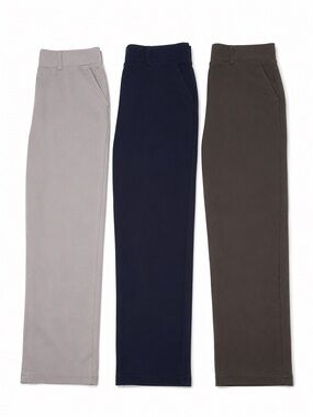 3pc Mary Crafts Work Pants BUNDLE Navy Gray Charcoal Dress Trousers 0 2
